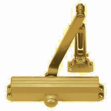 Norton Door Controls Size 4 Medium Duty Surface Mounted Hold Open Back Check Door Closer with Sex Nuts Gold 1604BCH696